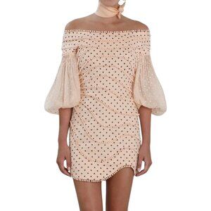 Zimmermann Painted Heart Contour Mini Dress. Size Small.